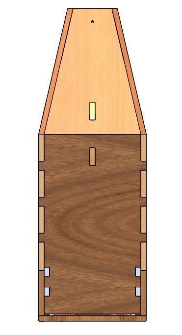 Wood Single Wine Box 02-gear structure 3D print model_4