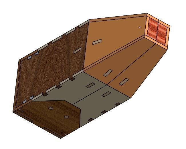 Wood Single Wine Box 02-gear structure 3D print model_5