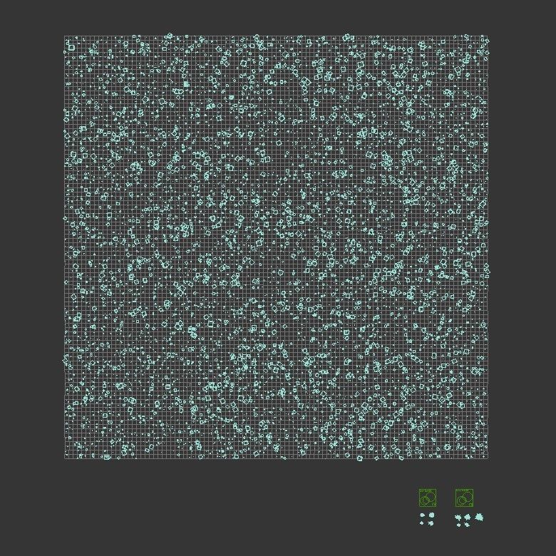 Grass for landscape 3D model_7