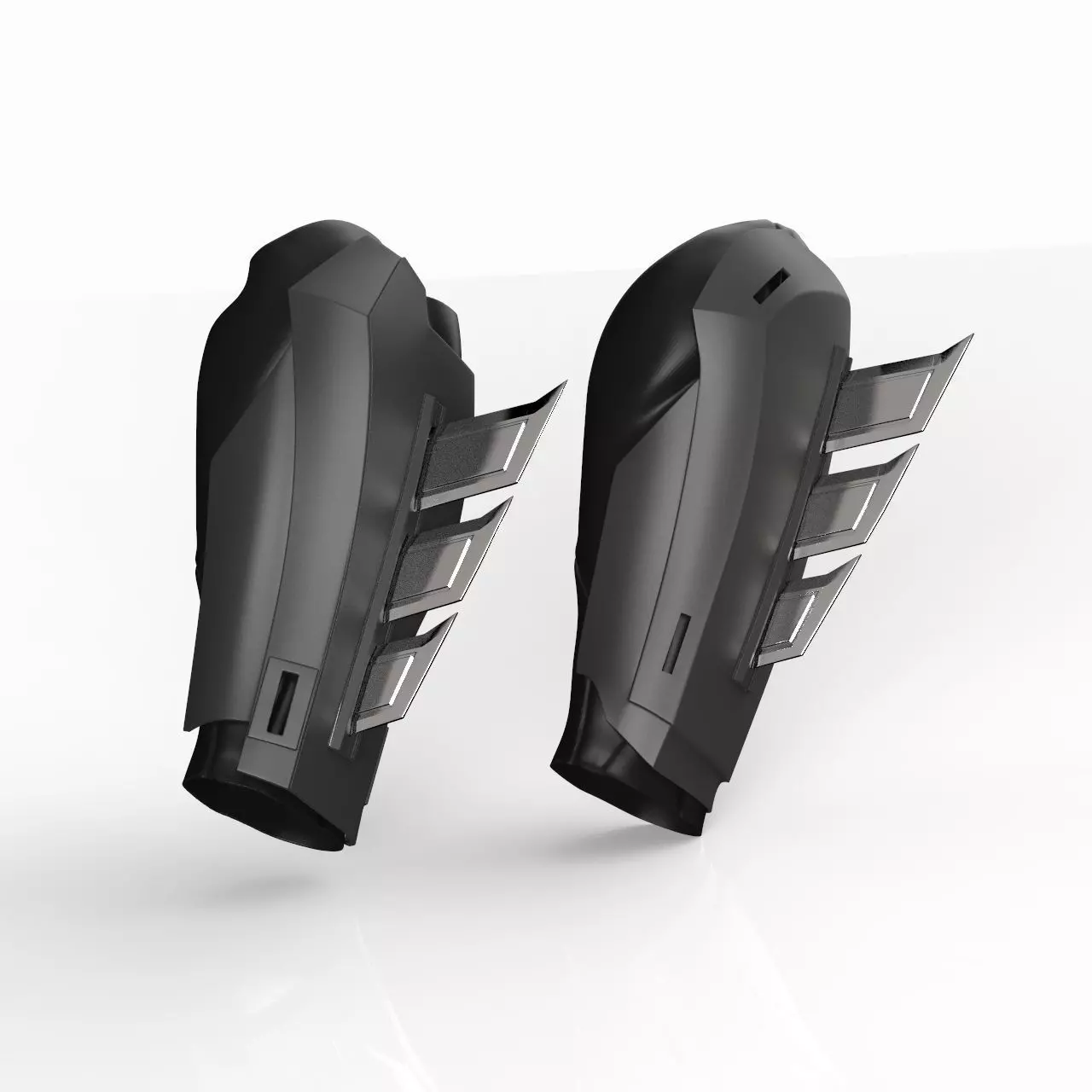 Forearms Gauntlets two version for Cosplay 3D Model STL file 3D print model