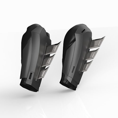 Forearms Gauntlets two version for Cosplay 3D Model  STL file 3D print model