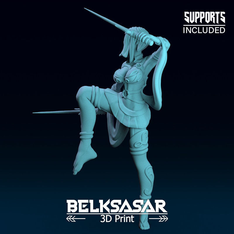 Rogue of the Sands Normal and Nude 3D print model_6