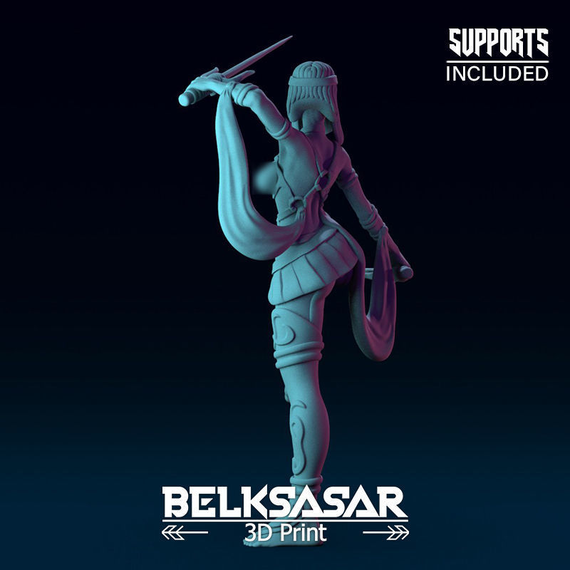 Rogue of the Sands Normal and Nude 3D print model_8