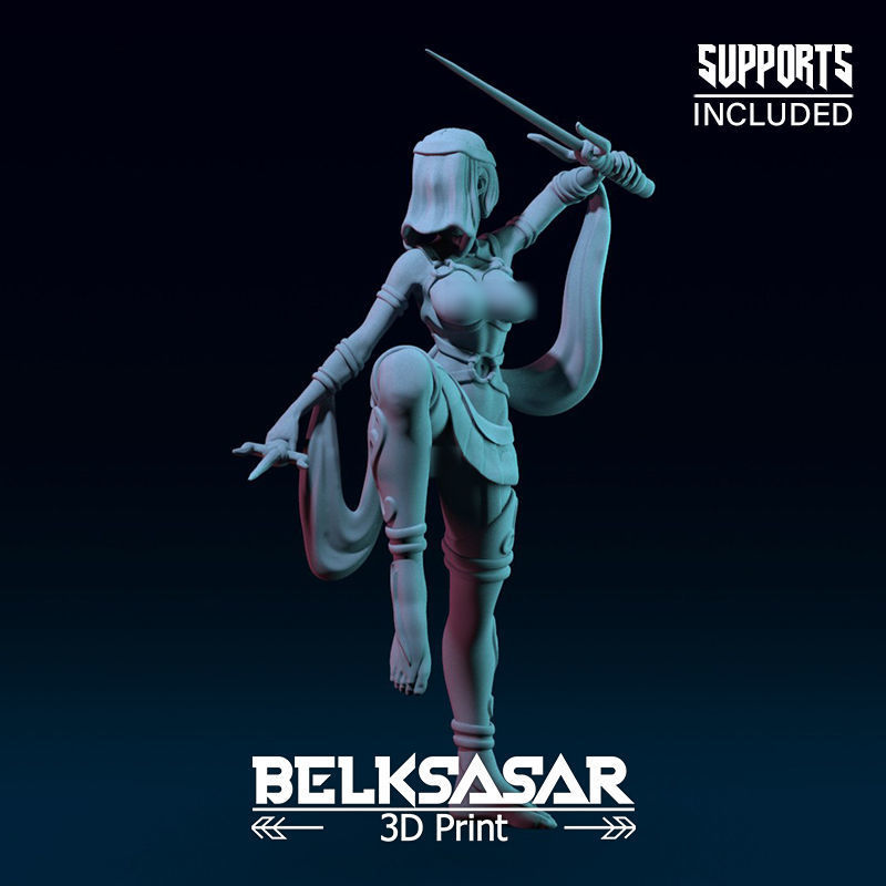 Rogue of the Sands Normal and Nude 3D print model_1