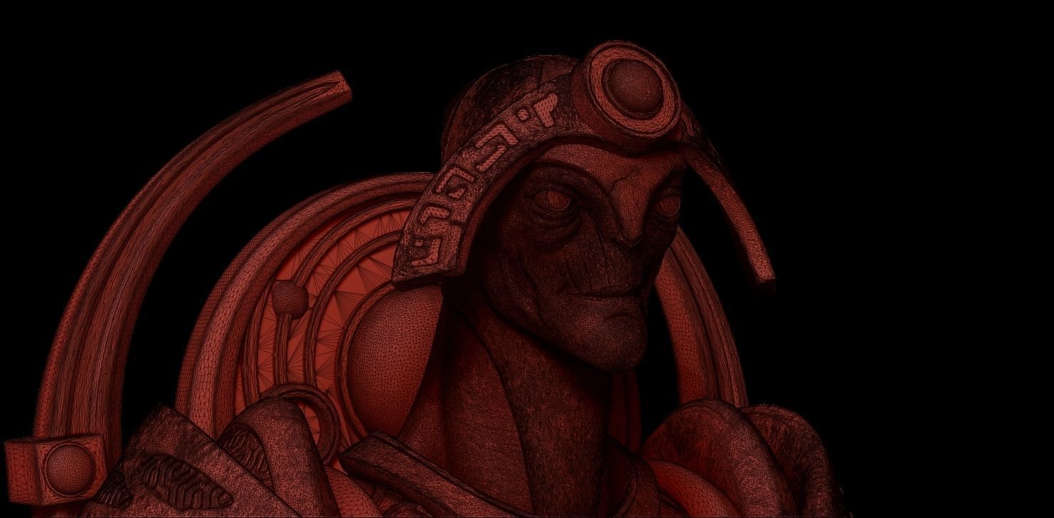 Bishop Oracle Dota 2 Chess Piece 3D print model_15