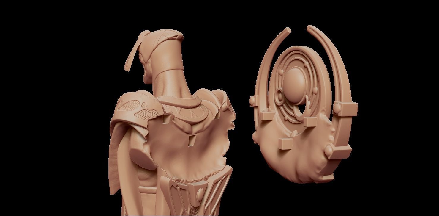 Bishop Oracle Dota 2 Chess Piece 3D print model_2