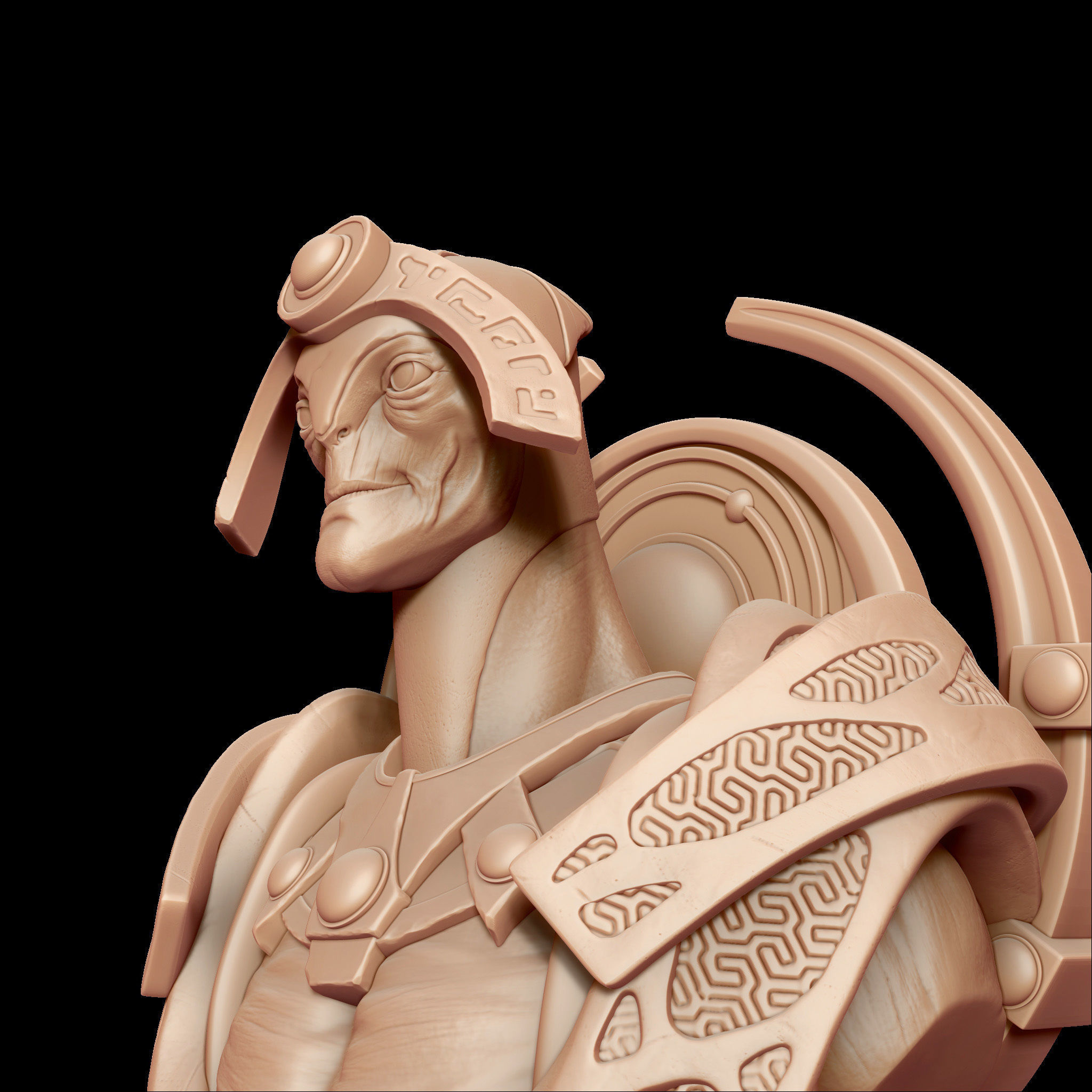 Bishop Oracle Dota 2 Chess Piece 3D print model_4