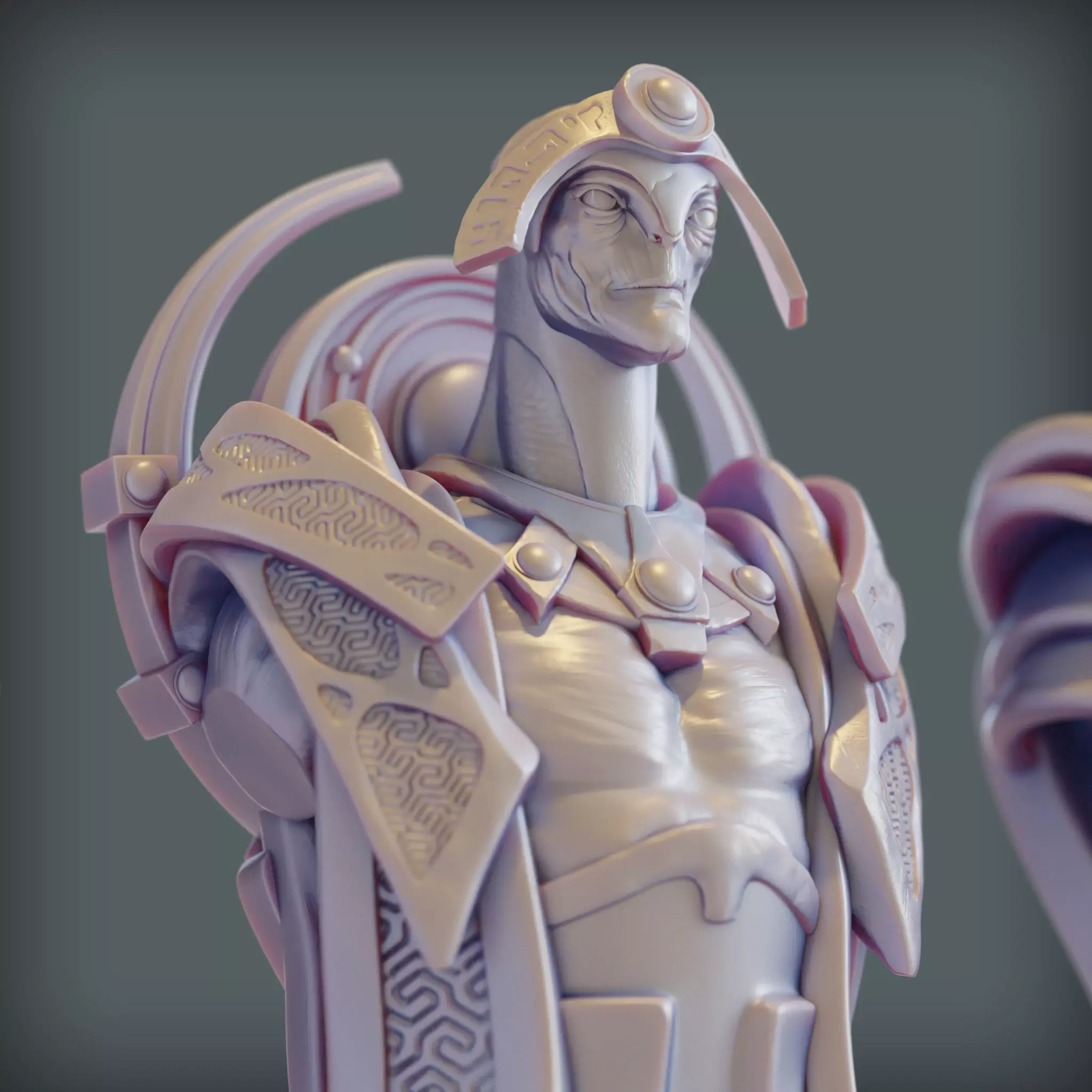 Bishop Oracle Dota 2 Chess Piece 3D print model_0