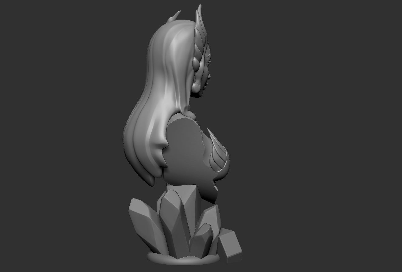 She-Ra - MOTU Bust 3D print model_13