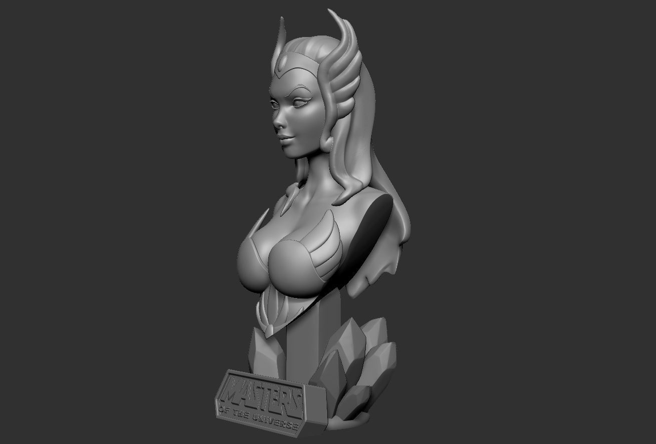 She-Ra - MOTU Bust 3D print model_7