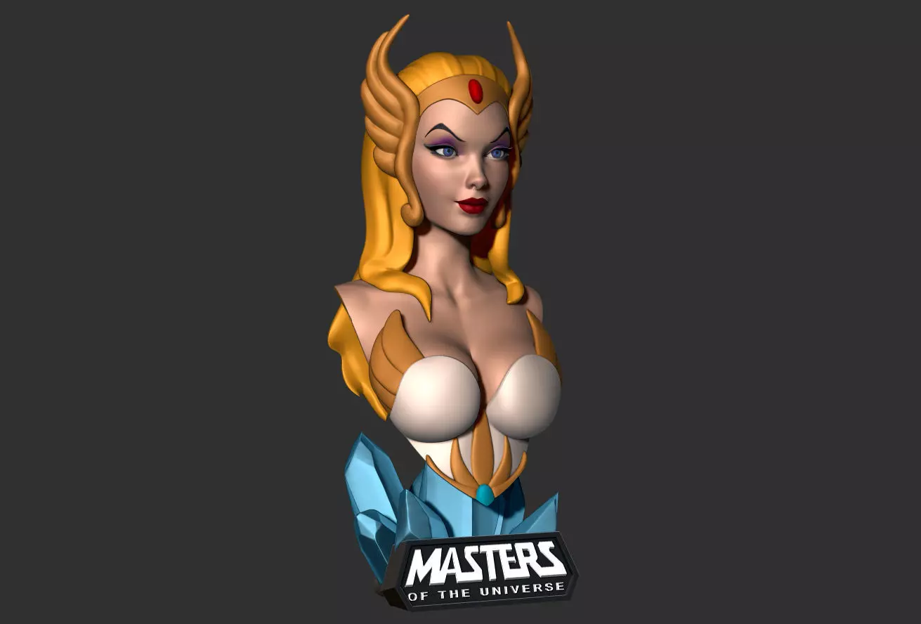 She-Ra - MOTU Bust 3D print model_0