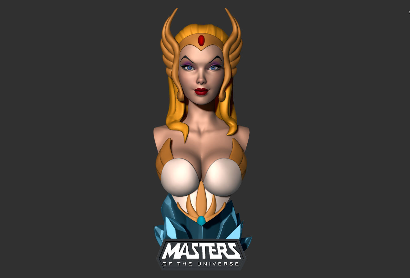 She-Ra - MOTU Bust 3D print model_3