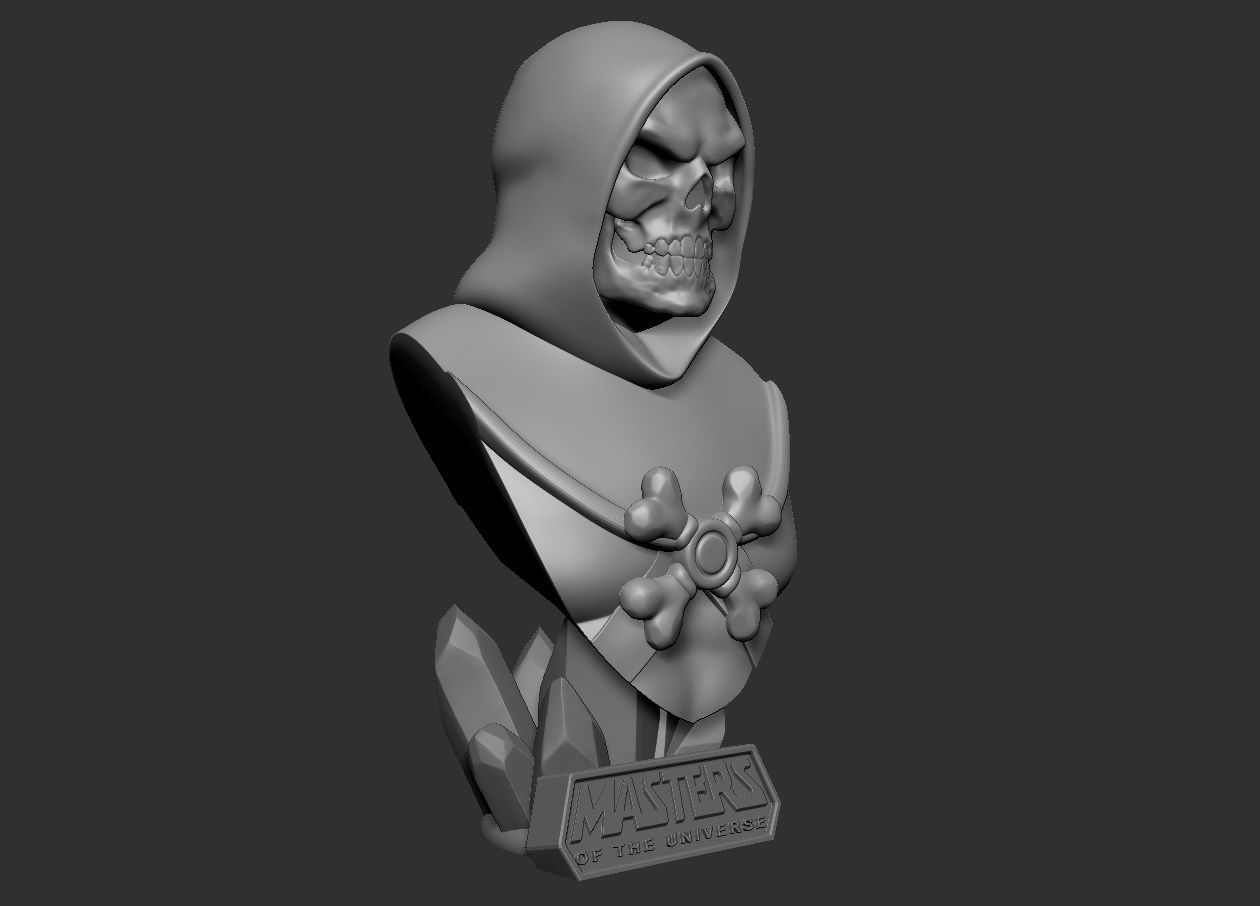 Skeletor - MOTU Bust 3D print model_16