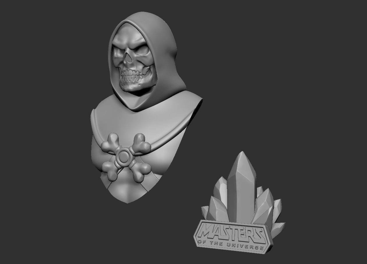 Skeletor - MOTU Bust 3D print model_5