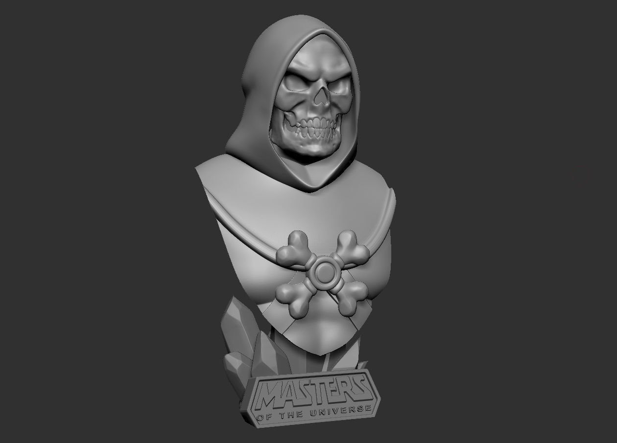 Skeletor - MOTU Bust 3D print model_17