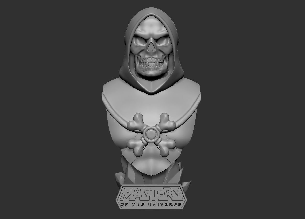 Skeletor - MOTU Bust 3D print model_18