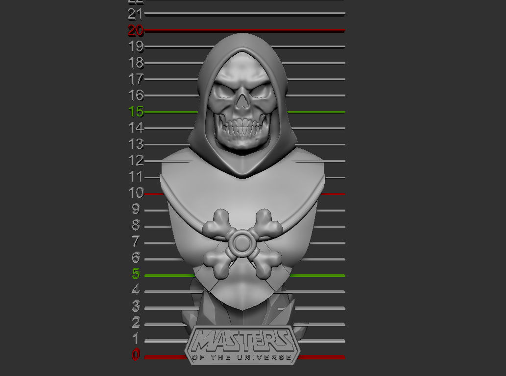 Skeletor - MOTU Bust 3D print model_20