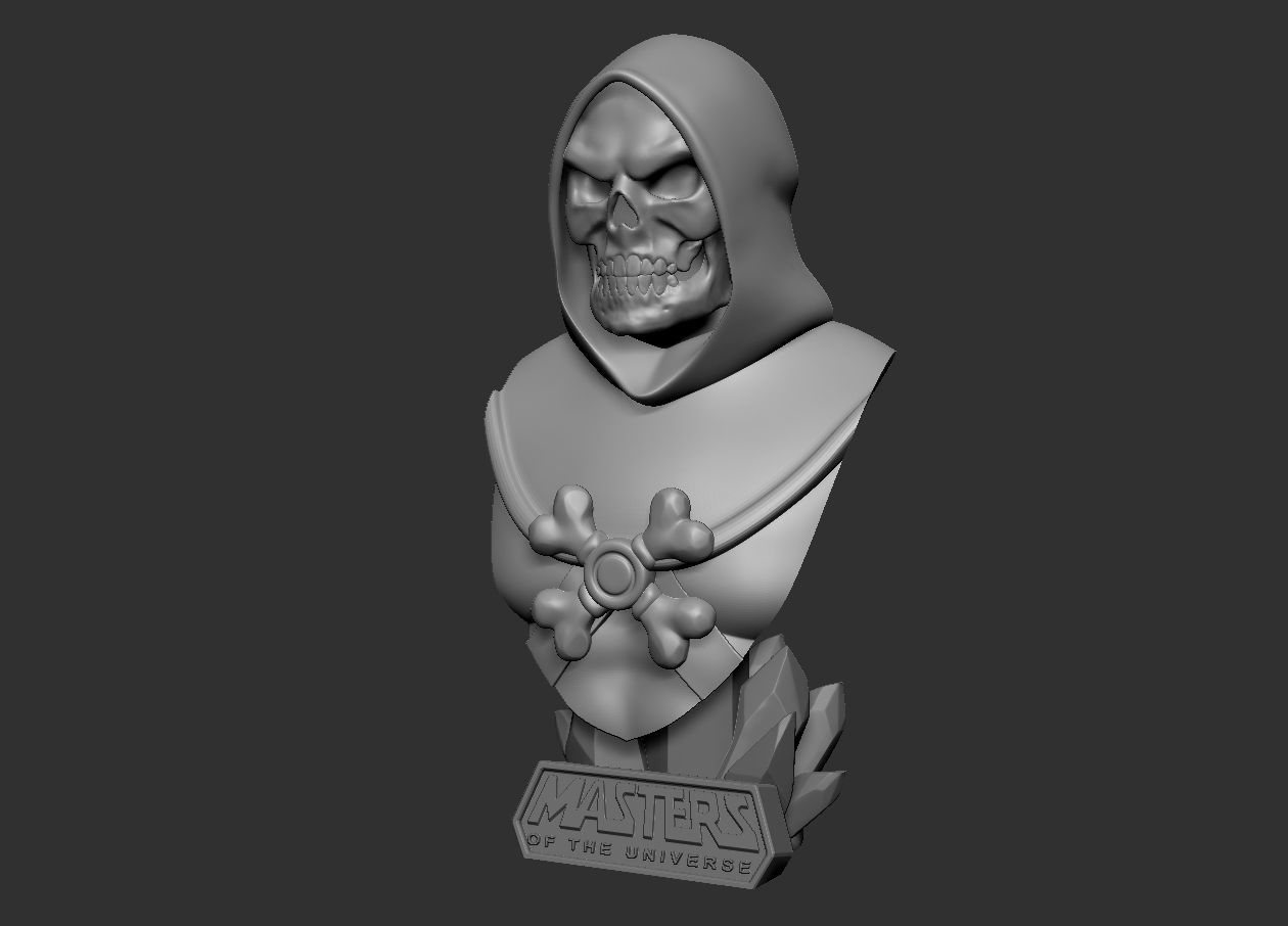 Skeletor - MOTU Bust 3D print model_19
