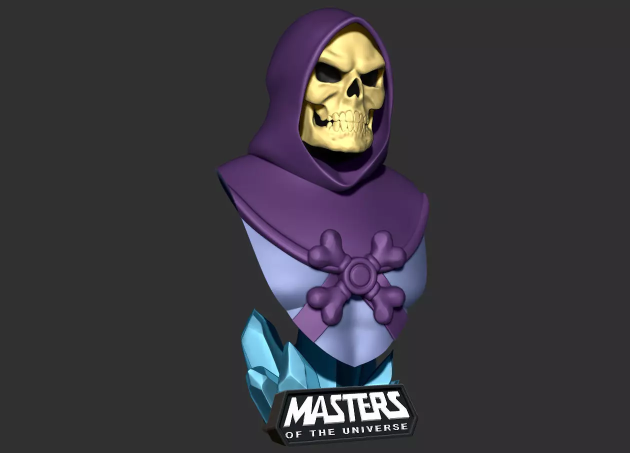 Skeletor - MOTU Bust 3D print model_0