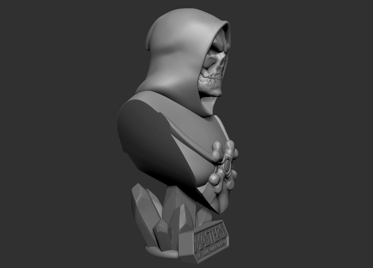 Skeletor - MOTU Bust 3D print model_15