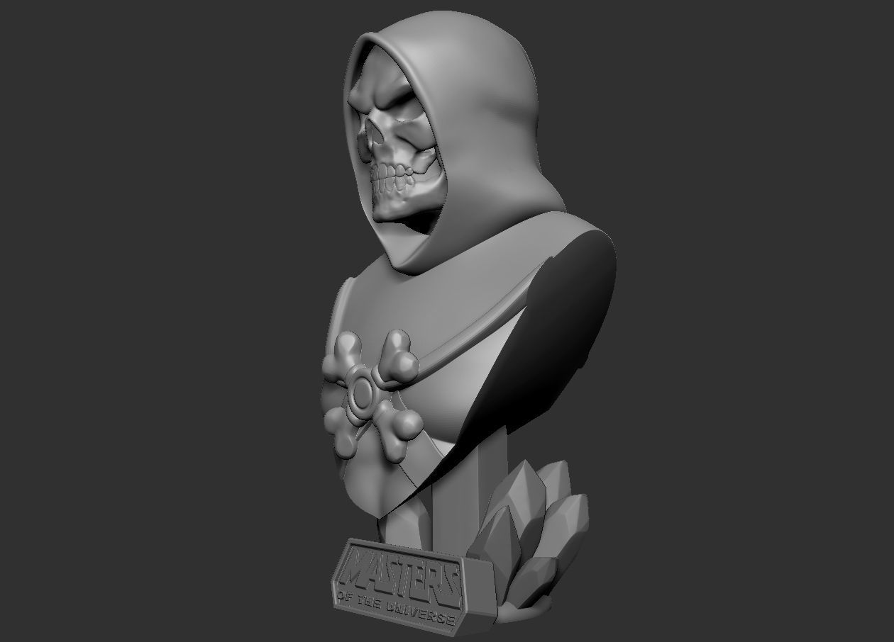 Skeletor - MOTU Bust 3D print model_6