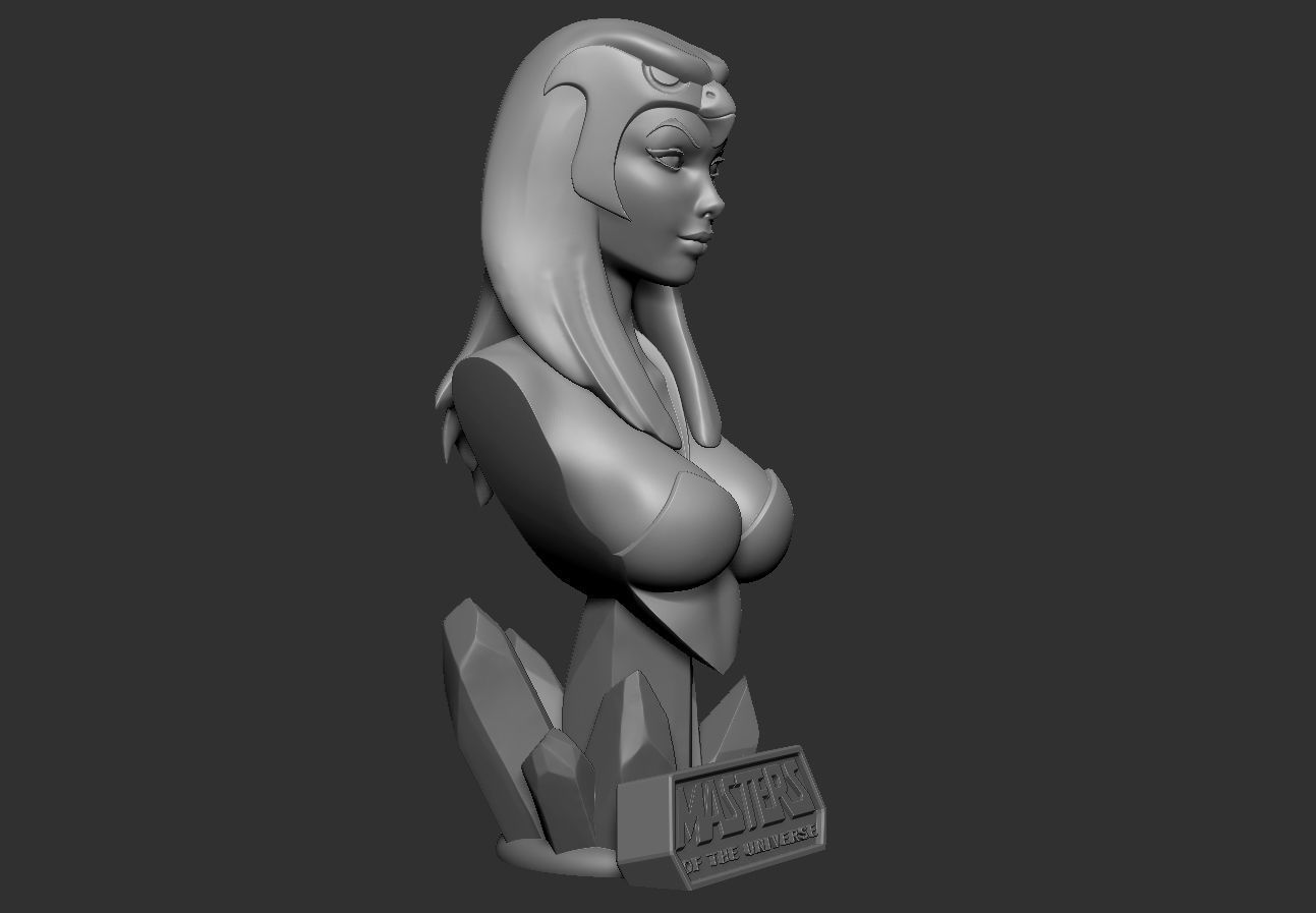 Sorceress - MOTU Bust 3D print model_16