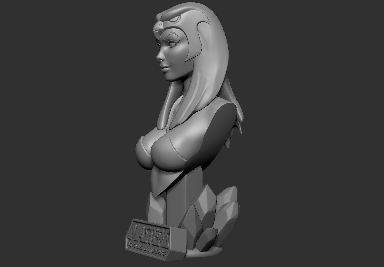 Sorceress - MOTU Bust 3D print model_8