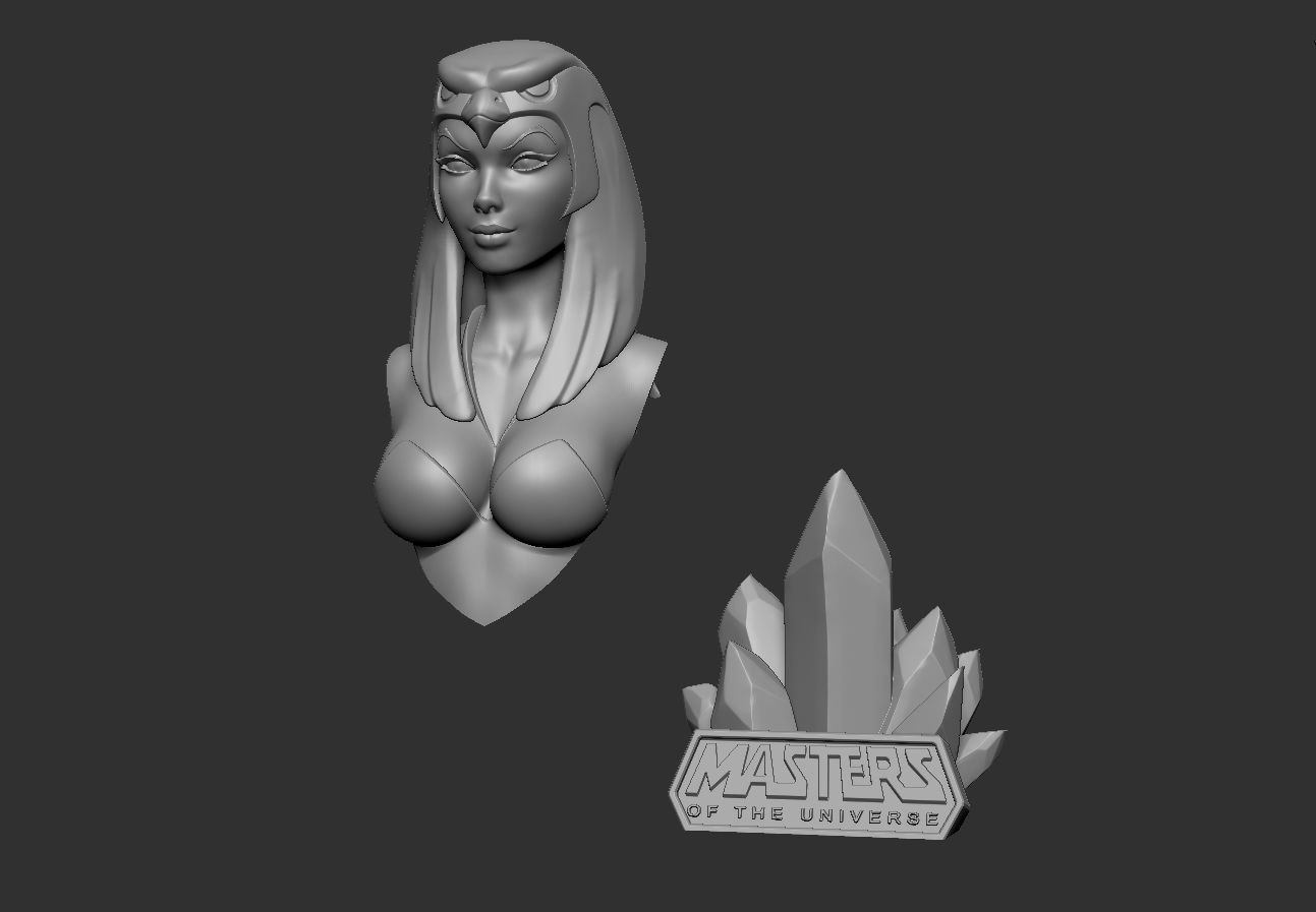 Sorceress - MOTU Bust 3D print model_5