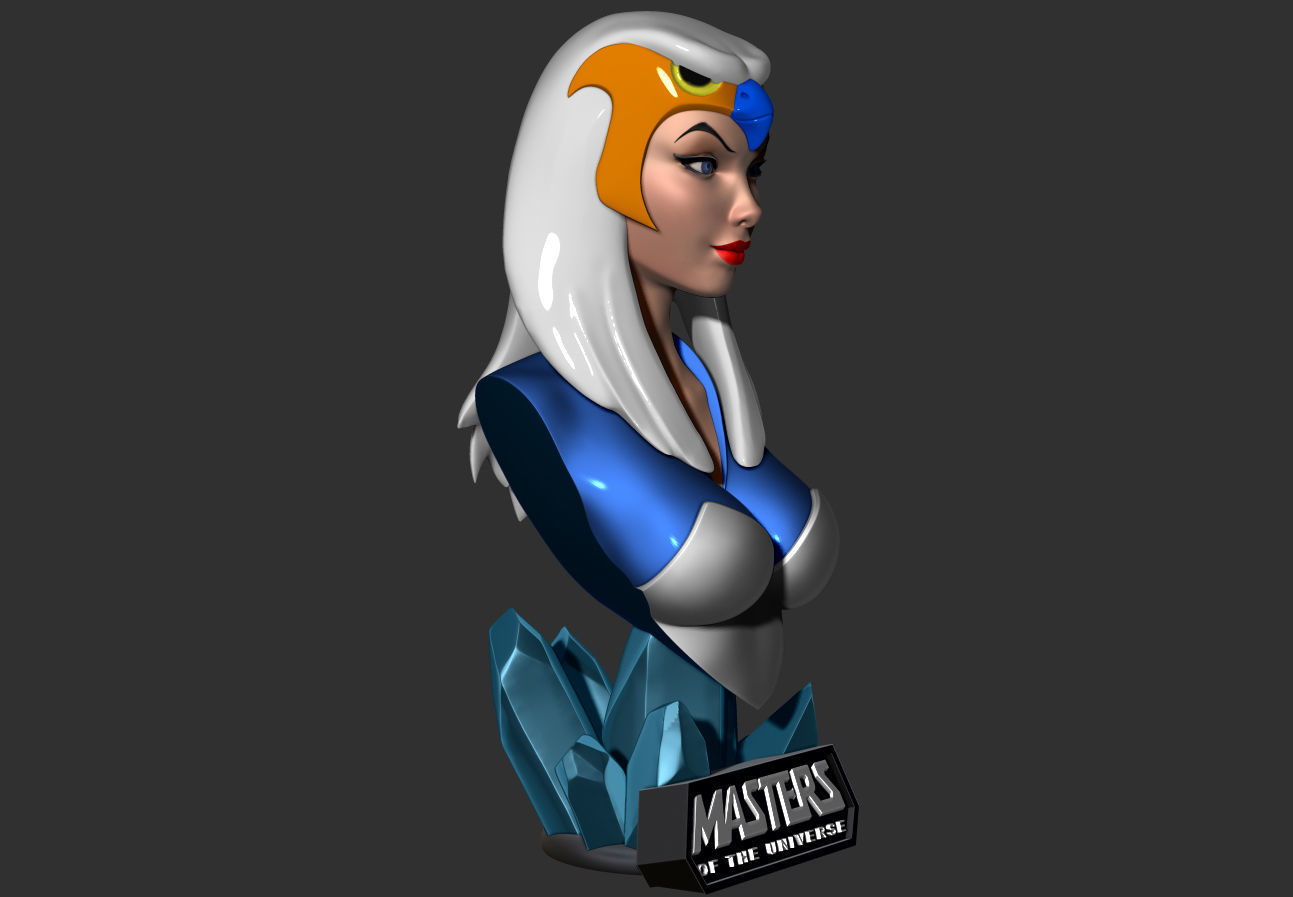 Sorceress - MOTU Bust 3D print model_4