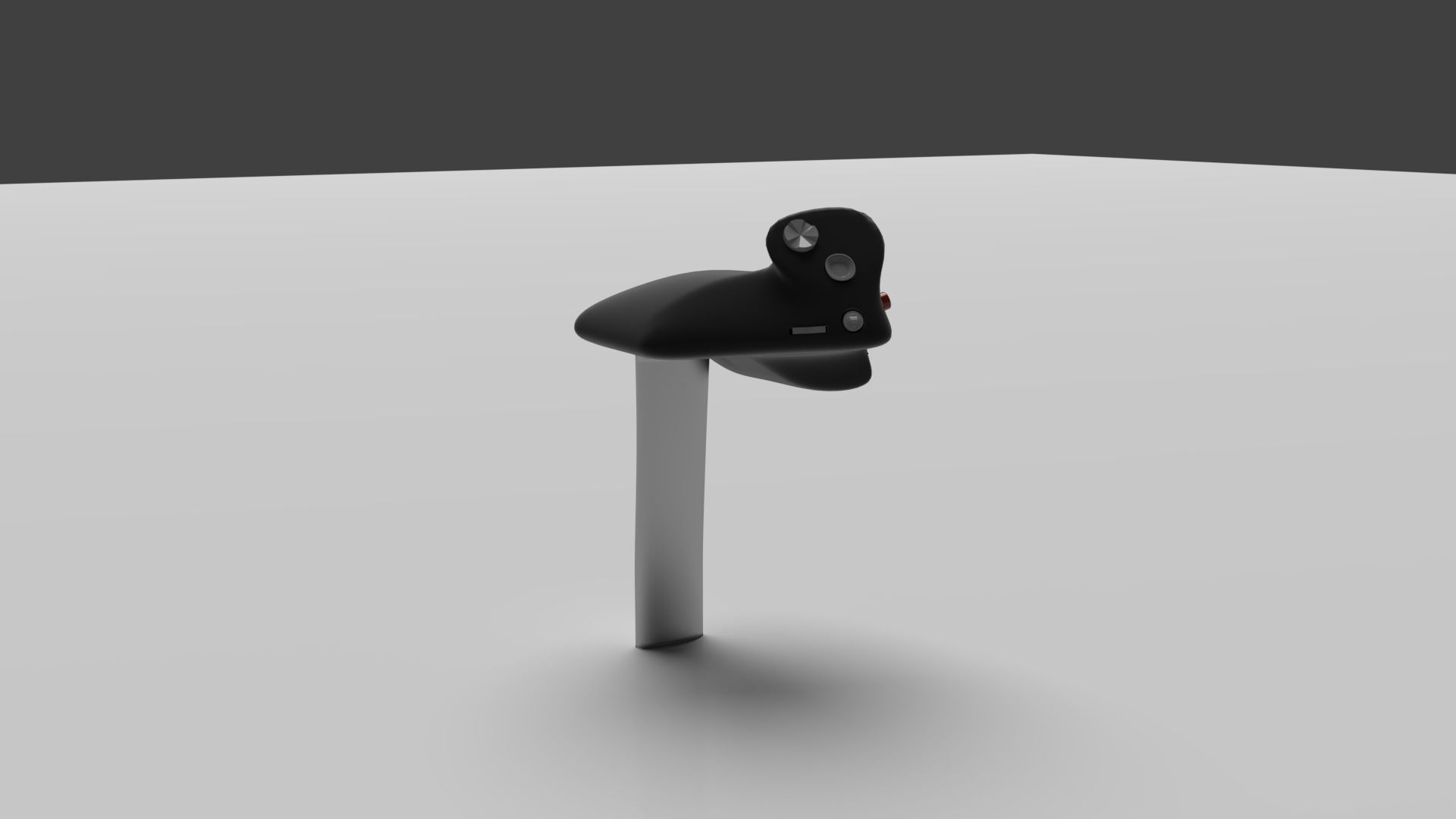 Throttle grip for fighter jet 3D model_5