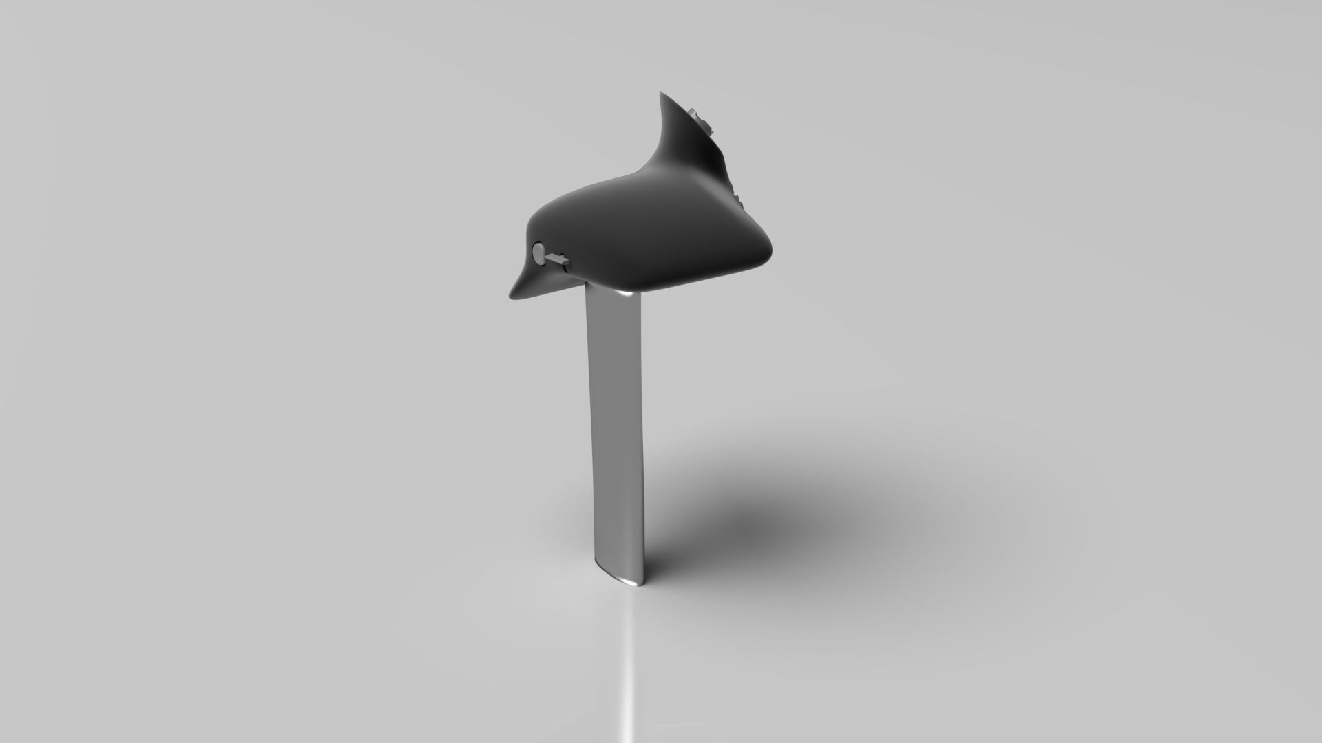 Throttle grip for fighter jet 3D model_3