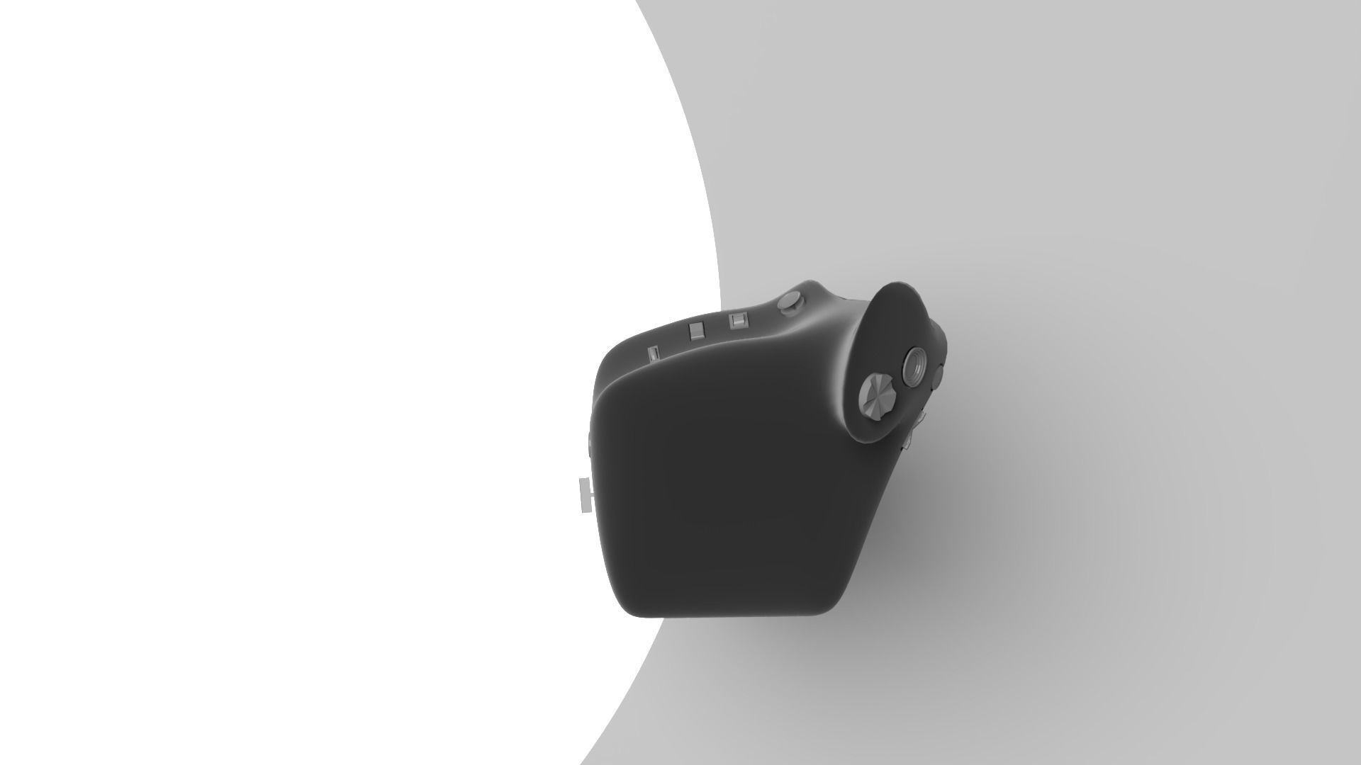 Throttle grip for fighter jet 3D model_6