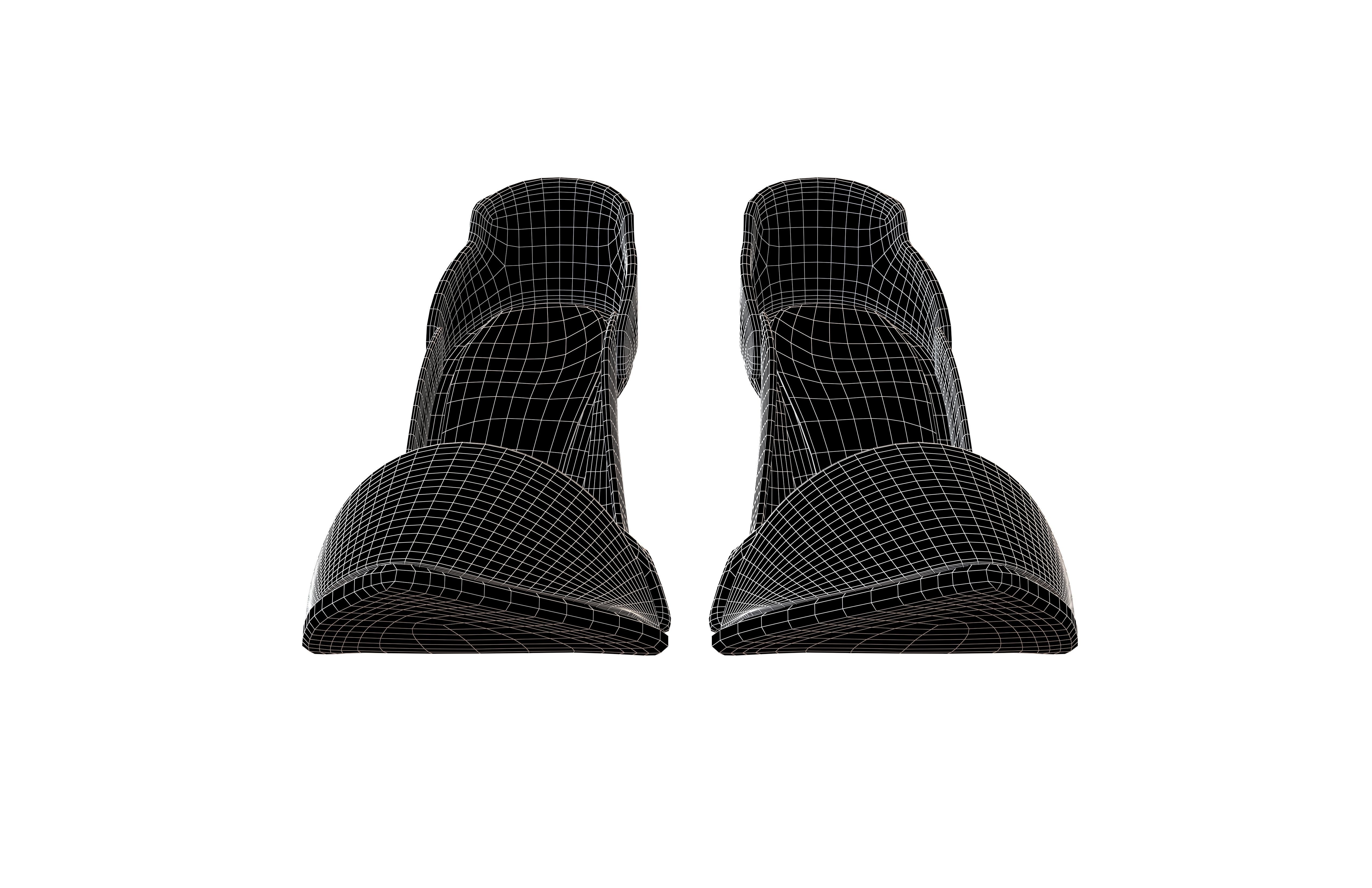 High Heel 12 Low-poly 3D model_4