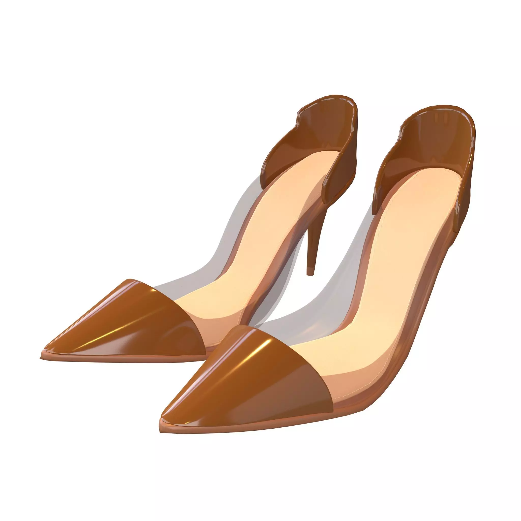 High Heel 13 Low-poly 3D model_0