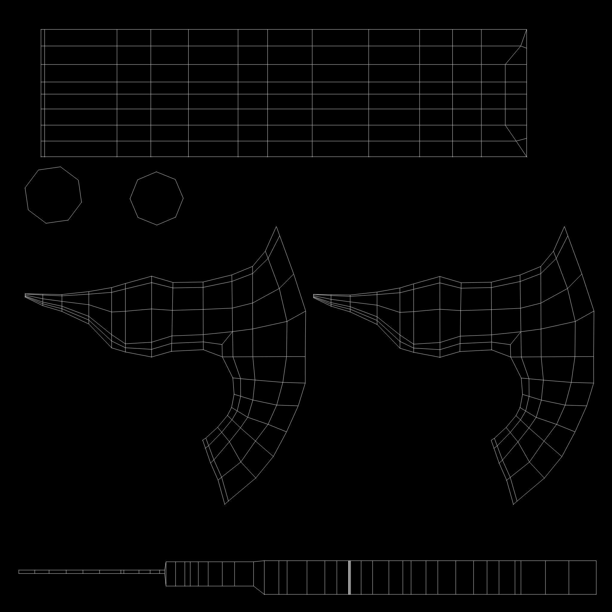 Battle axe Free low-poly 3D model_2