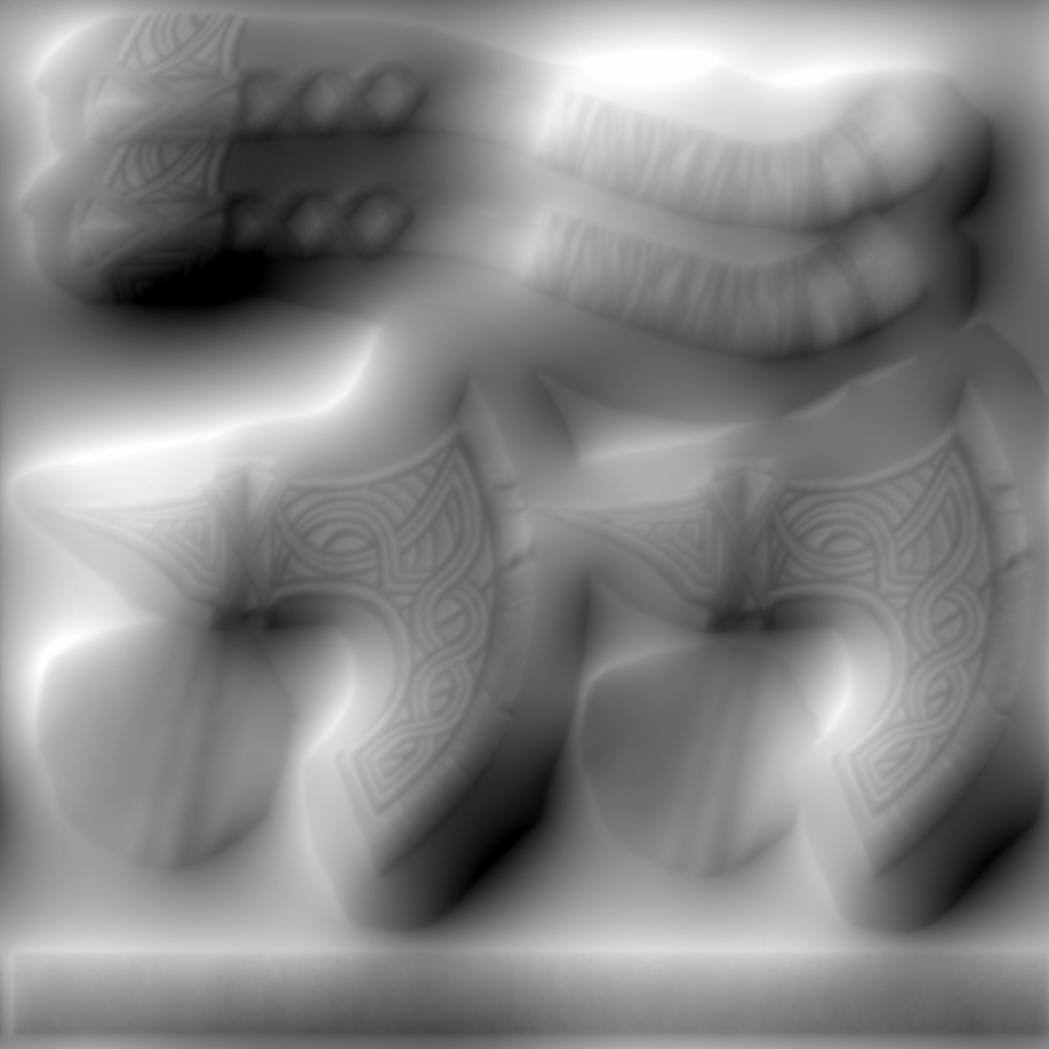 Battle axe Free low-poly 3D model_7