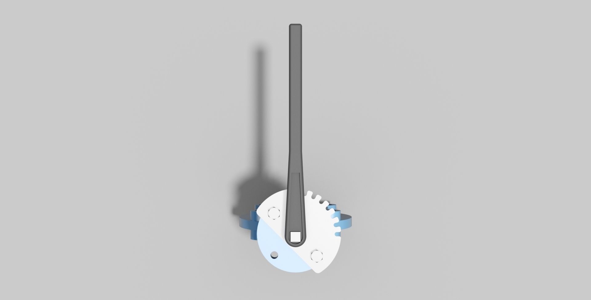 DN65 PN16 - Butterfly valve lug type NO - Autodesk Inventor 3D model_2