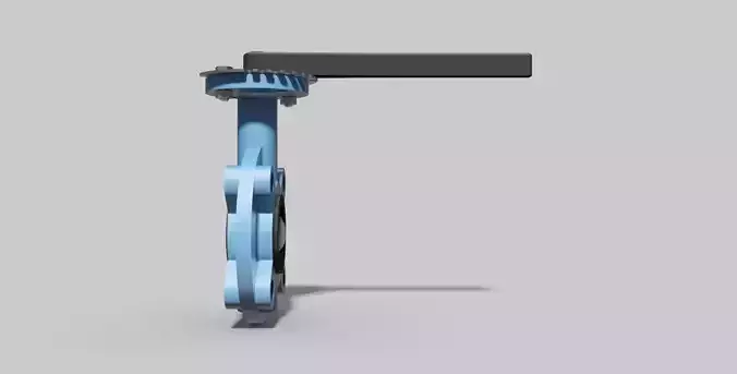 DN65 PN16 - Butterfly valve lug type NO - Autodesk Inventor 3D model
