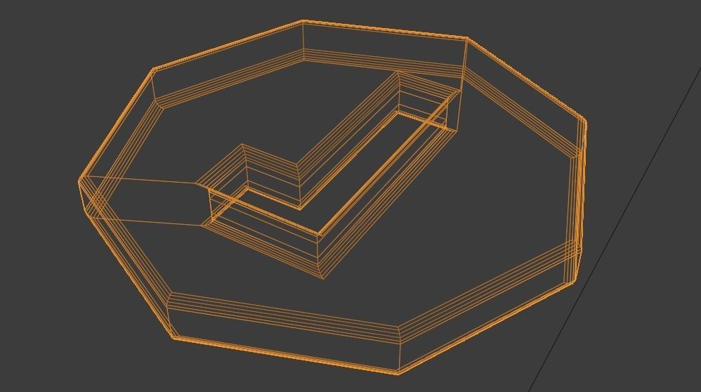 Twitch Partner Logo Low-poly 3D model_3