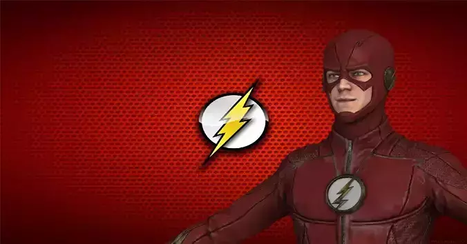 The Flash CW Low-poly 3D model