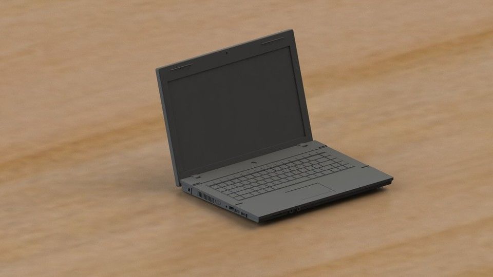 Laptop Free 3D model_4