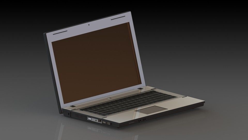 Laptop Free 3D model_1