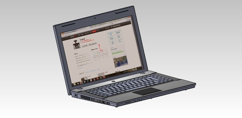 Laptop Free 3D model_5