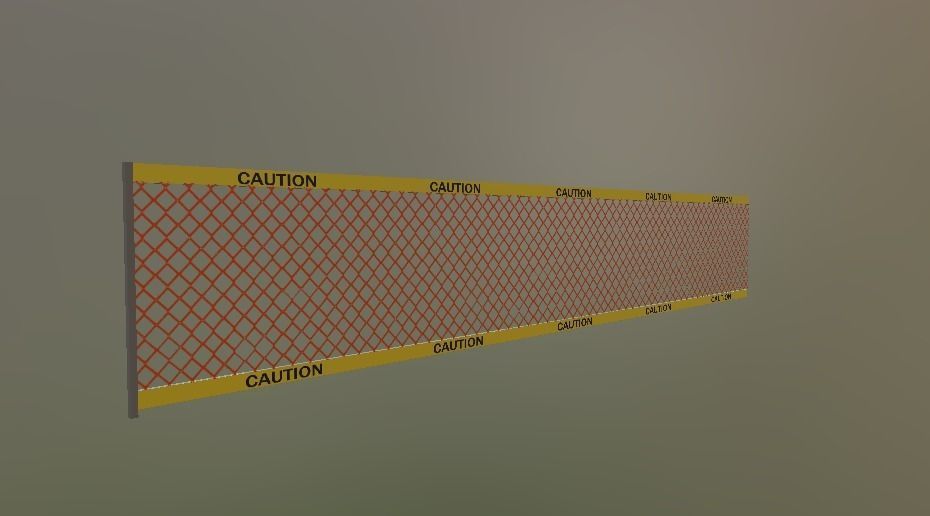 Roadblocks Pack Low-poly 3D model_2