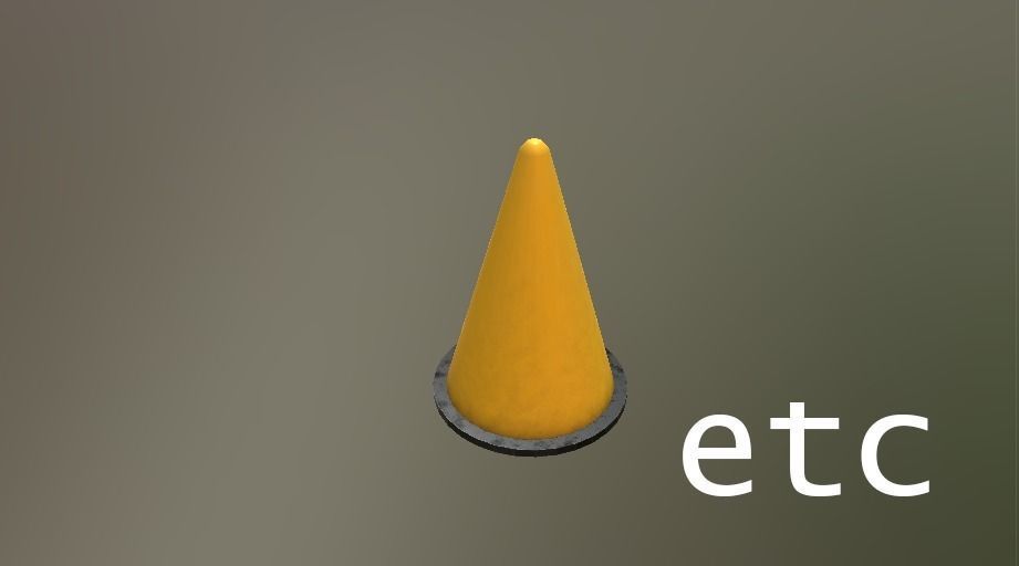 Roadblocks Pack Low-poly 3D model_16