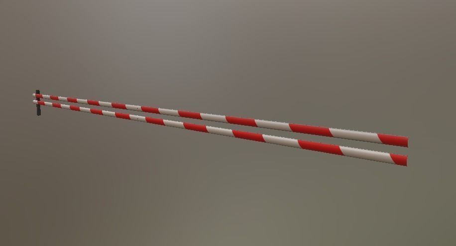 Roadblocks Pack Low-poly 3D model_13