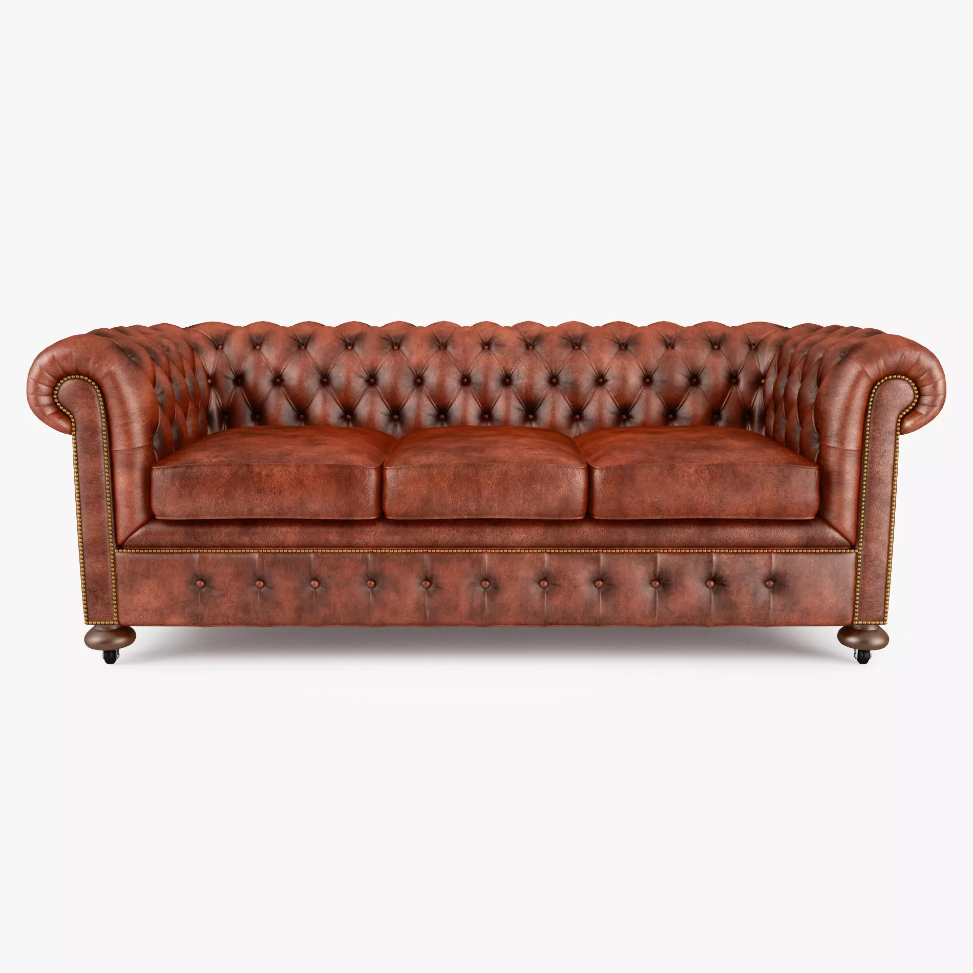 William Blake Sofa Chesterfield Leather 3D model_0