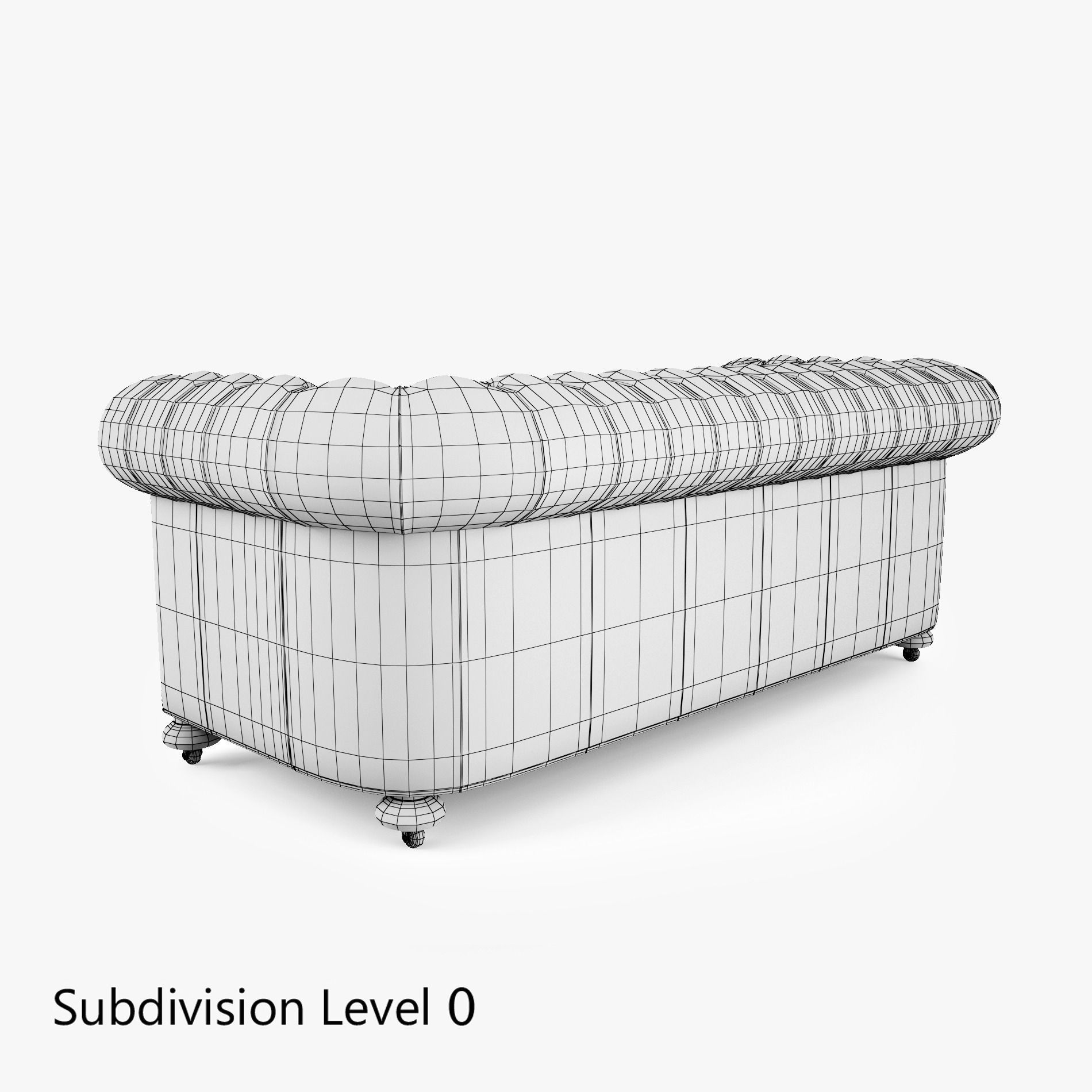 William Blake Sofa Chesterfield Leather 3D model_10