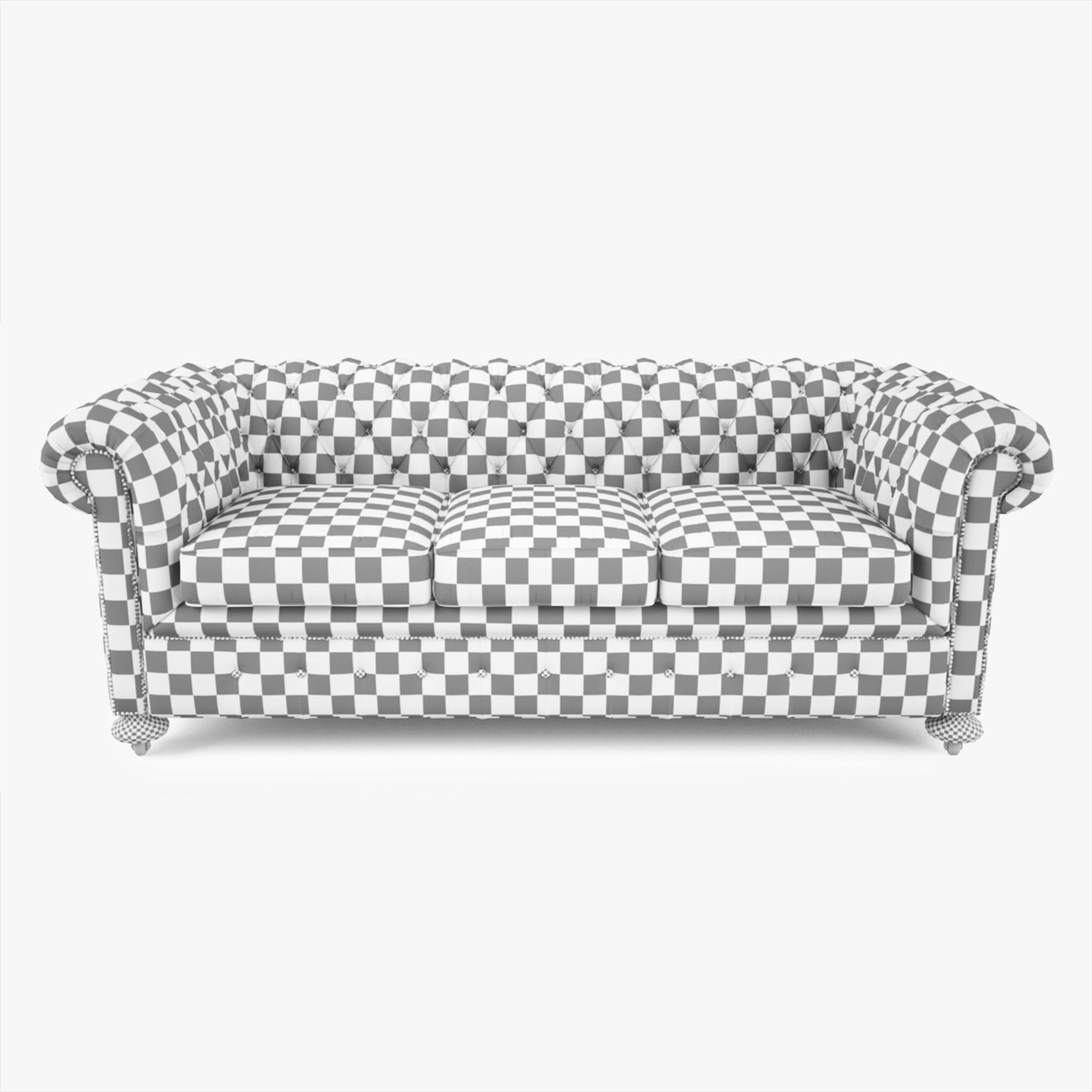 William Blake Sofa Chesterfield Leather 3D model_7
