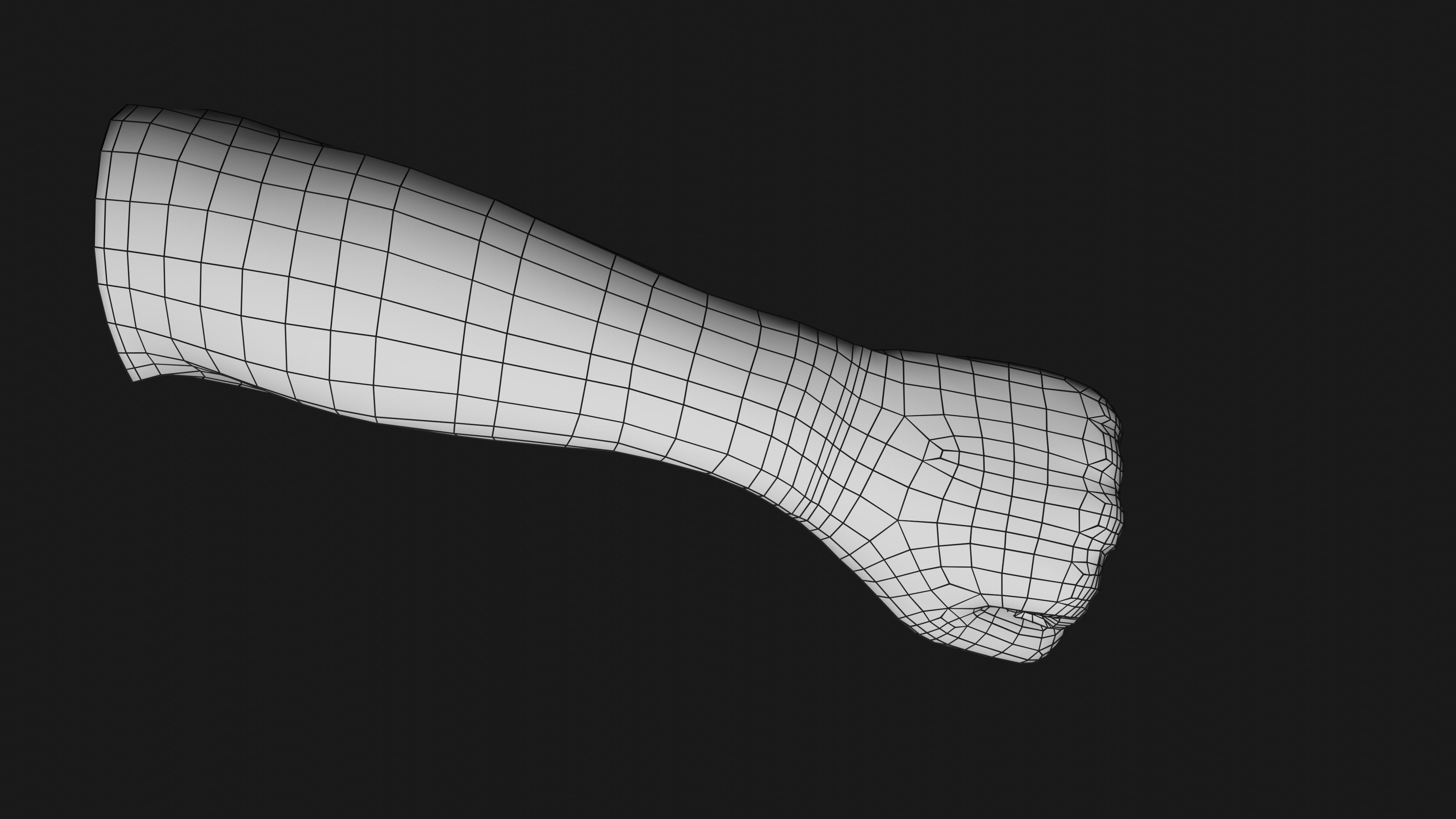 Male Left Hand Rigged Low-poly 3D model_28